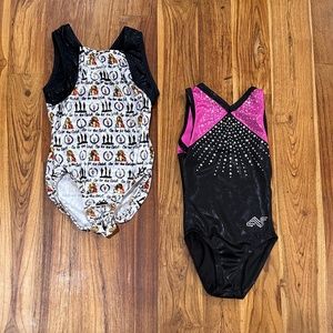 2 Girl's Leotards - Mixed Brands - Size Medium